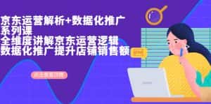 (6931期)京东运营解析与数据化推广系列课,全维度讲解京东运营逻辑+数据化推广提…-优优云创网