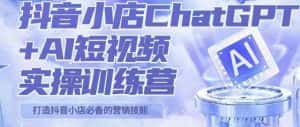 peter抖音小店ChatGPT+AI短视频实操训练营,10分钟制作一条爆款带货视频,新品上架7天引爆销量-优优云创网