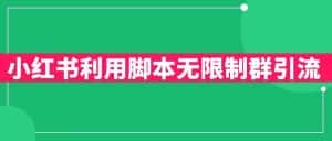 小红书利用脚本无限群引流日引创业粉300+【揭秘】-优优云创网