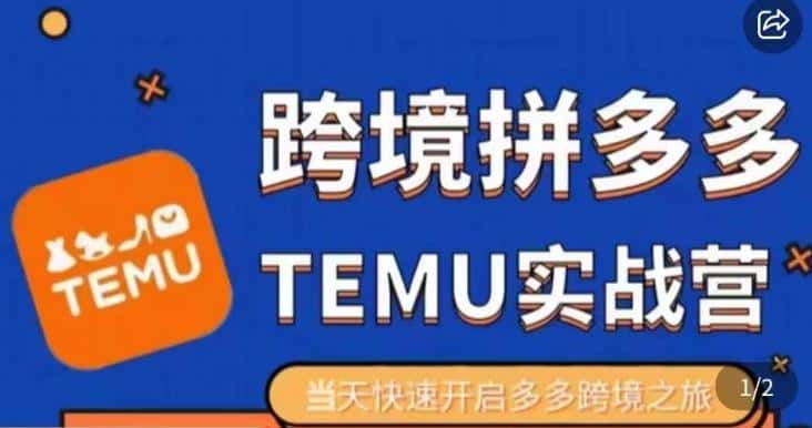大鹏出海·拼多多跨境temu运营指导，开店注册+选品+核价上架，日出千单实战课