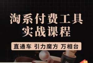 猫老师·淘系付费工具实战课程,直通车/引力魔方/万相台-优优云创网
