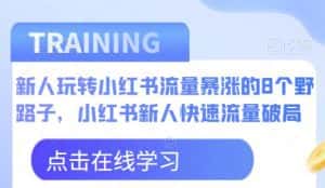 新人玩转小红书流量暴涨的8个野路子,小红书新人快速流量破局-优优云创网