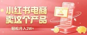 小红书无货源电商0门槛开店,卖这个品轻松实现月入2W【揭秘】-优优云创网