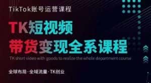 Tiktok运营线上训练营,引流爆单,急速涨粉,Tiktok短视频玩法大揭秘-优优云创网