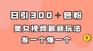 (7273期)日引300+色粉,美女视频最新玩法,发一个爆一个-优优云创网