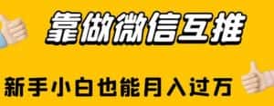 靠做微信互推,新手小白也能月入过万【揭秘】-优优云创网
