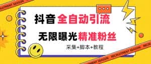 （7311期）【最新技术】抖音全自动暴力引流全行业精准粉技术【脚本+教程】-优优云创网