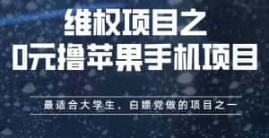维权项目之0元撸苹果手机项目，最适合大学生、白嫖党做的项目之一【揭秘】-优优云创网