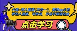 大陆-无人直播(三合一)，腾讯qq小世界无人直播，可带货，开店不要保证金-优优云创网