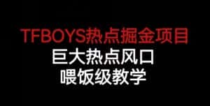 TFBOYS热点掘金项目,巨大热点风口,喂饭级教学-优优云创网
