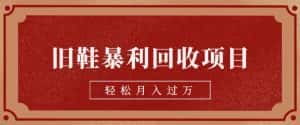 旧鞋暴利回收项目,轻松月入过万,详细教学视频【揭秘】-优优云创网