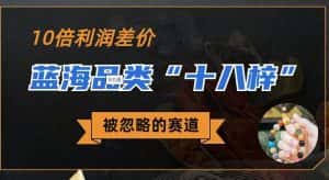 被忽略的蓝海品类“十八籽”，10倍的利润差价，同行一天几十单【揭秘】-优优云创网