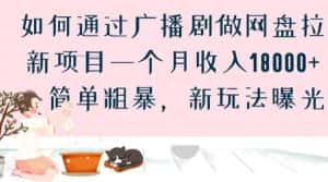 如何通过广播剧做网盘拉新项目一个月收入18000+，简单粗暴，新玩法曝光【揭秘】-优优云创网