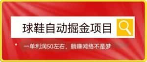 (7427期)球鞋自动掘金项目,0投资,每单利润50+躺赚变现不是梦-优优云创网
