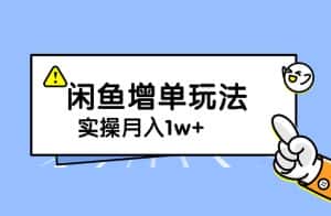 谋金优略陪怕课程闲鱼增单,一单利润200-300+目前公司盈利破10万独家玩法-优优云创网