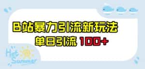 B站暴力引流新玩法,单日引流100+【揭秘】-优优云创网