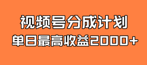 (7557期)全新蓝海 视频号掘金计划 日入2000+-优优云创网