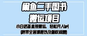 外面卖1980的闲鱼二手图书搬运项目,小白必备直接搬运,轻松月入1w+【揭秘】-优优云创网