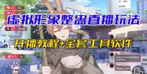 抖音最新最火虚拟形象无人直播整蛊玩法砸礼物教程(视频开播教程+全套工具软件)-优优云创网