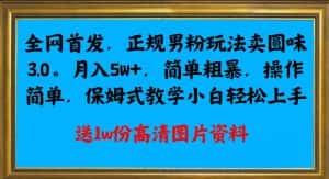 全网首发正规男粉玩法卖圆味3.0,月入5W+,简单粗暴,操作简单,保姆式教学,小白轻松上手-优优云创网