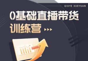 2023直播带货入门进阶运营实训课程,新手直播运营培训实操课-优优云创网