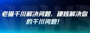 老猫千川解决问题,硬核解决你的千川问题!-优优云创网