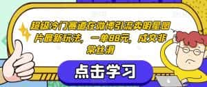超级冷门赛道在微博引流卖明星图片最新玩法,一单88元,成交非常丝滑【揭秘】-优优云创网