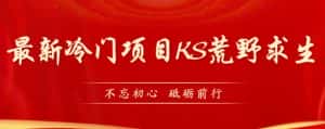 外面卖890元的快手直播荒野求生玩法，比较冷门好做（教程详细+带素材）-优优云创网