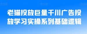 老猫投放巨量千川广告投放学习实操系列基础逻辑-优优云创网