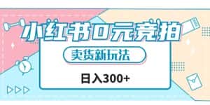 小红书0元竞拍,文玩卖货新玩法,一天轻松300+【揭秘】-优优云创网