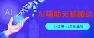 AI辅助无脑搬运小红薯爆款笔记矩阵操作无限引流创业粉【揭秘】-优优云创网
