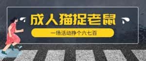 最近很火的成人版猫捉老鼠,一场活动挣个六七百太简单了【揭秘】-优优云创网