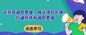 达芬奇调色思维,商业项目实操,打通软件和调色思维-优优云创网