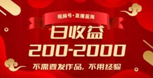 视频号直播蓝海，不需要发作品，不用经验，日入200-2000+【揭秘】-优优云创网