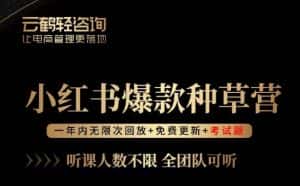 言若非-小红书爆款种草营，最值得入局的站外流量渠道！-优优云创网