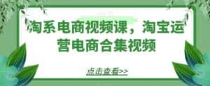 淘系电商视频课,淘宝运营电商合集视频-优优云创网