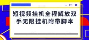 短视频挂机全程解放双手无限挂机附带脚本-优优云创网