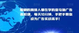 聪明的跨境人都在学的亚马逊广告高阶课,每天10分钟,手把手教你成为广告实战高手!-优优云创网