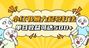 小红书暴力起号秘籍,11月最新玩法,单天变现500+,素人冷启动自媒体创业【揭秘】-优优云创网