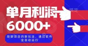 陪聊项目的新玩法,通过软件全自动运行,单月利润6000+【揭秘】-优优云创网
