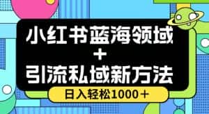 小红书蓝海虚拟＋引流私域新方法，100%不限流，日入轻松1000＋，小白无脑操作【揭秘】-优优云创网