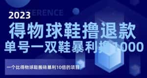 2023得物球鞋撸退款,单号一双鞋暴利撸1000,一个比得物球鞋搬砖暴利10倍的项目【揭秘】-优优云创网