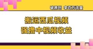 搬运西瓜视频强撸中视频收益,日赚600+破原创,拿百万流量【揭秘】-优优云创网