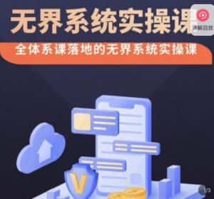 老衲·无界系统实操课,全体系落地无界改版后选择、出价、高投产做付费引流-优优云创网
