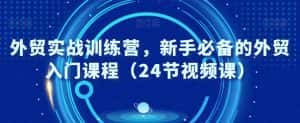 外贸实战训练营,新手必备的外贸入门课程(24节视频课)-优优云创网