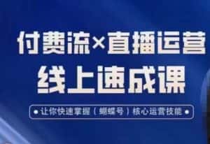 视频号付费流实操课程,付费流✖️直播运营速成课,让你快速掌握视频号核心运营技能-优优云创网