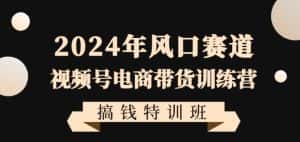 2024年风口赛道视频号电商带货训练营搞钱特训班,带领大家快速入局自媒体电商带货-优优云创网