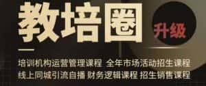 旺仔爸爸教培圈课程（运营／管理／招生／引流全套课程），同城引流自播方案-优优云创网
