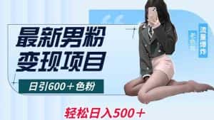 最新男粉变现项目,日引600+色粉,全平台通用,轻松日入500+-优优云创网