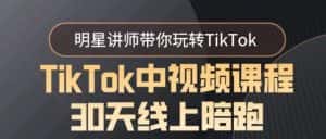 TikTok中视频课程30天线上陪跑,明星讲师带你玩转TikTok-优优云创网